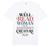 Bien Leído Mujer Lectora Cita Amante de Libros Feminista Comfort Colors Adult Heavyweight T-Shirt