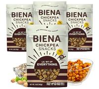 Biena Snacks crujientes de garbanzos tostados, Lil' Bit of Everything, aperitivos ricos en proteínas, aperitivos ricos en fibra, sin gluten, a base de verduras, sin OMG, aperitivos saludables para