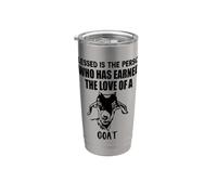 bienaventurada la persona que se ha ganado el amor de una Vaso térmico de acero inoxidable de doble pared