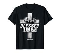 Bienaventurado el hombre que confía en el Señor Cristiano Jesús Dios Camiseta