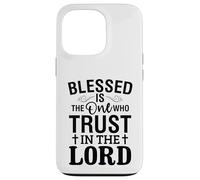 Bienaventurado el Que confía en el Señor Amor Cristiano Carcasa para iPhone 13 Pro