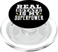 Bienes Raíces Es Mi Superpower Broker House Vendedor Agente PopSockets PopGrip para MagSafe