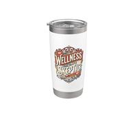 Bienestar Escéptico Humor Humorístico Sátira divertida Cita Escéptica Vaso térmico de acero inoxidable de doble pared