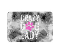 Bienvenida Alfombra Pata De Perro Loca Súper Absorción De Agua Franela Alfombras Lavable En Lavadora Estera Interior para Fiesta Salón Hogares 60X40Cm