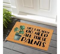 Bienvenida Alfombra Sí, Realmente Necesito Todas Estas Plantas Decorativa Alfombras Resistente A La Suciedad Alfombra Exterior para Puerta para Oficina Comedor Jardín 60X40Cm