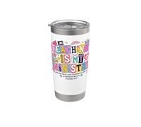 Bienvenida de regreso a clases Celebración del primer día Aprendizaje listo Vaso térmico de acero inoxidable de doble pared