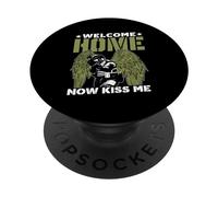 Bienvenido A Casa Ahora Bésame Soldado Bienvenido A Casa PopSockets PopGrip Adhesivo