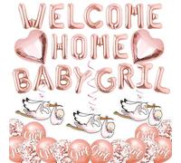 Bienvenido A Casa Bebé, Bienvenido A Casa Bebé, Bienvenido A Casa Globo, Bienvenido Bebé, Bienvenido Guirnalda, Baby Shower Deco Girl