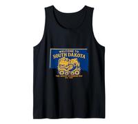 Bienvenido a Dakota del Sur Arte Vintage de Aventura Camiseta sin Mangas