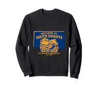 Bienvenido a Dakota del Sur Arte Vintage de Aventura Sudadera