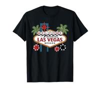 Bienvenido a Fabulous Las Vegas Nevada Gambling Poker Chips Camiseta