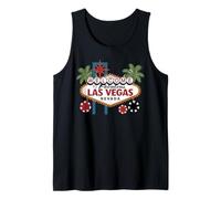 Bienvenido a Fabulous Las Vegas Nevada Gambling Poker Chips Camiseta sin Mangas