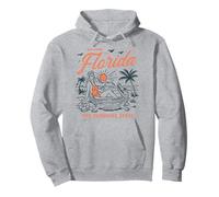 Bienvenido a Florida Divertido Vintage caimán Playa Sol Estado Sudadera con Capucha
