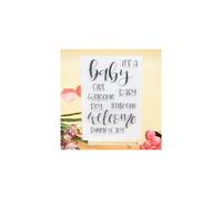 Bienvenido a Joyful Home 1 pieza Es un sello transparente de ni?a para tarjetas Maki