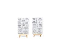 Bienvenido a Joyful Home - Juego de 2 sellos transparentes con el mensaje ""Pensando en ti"" para hacer tarjetas, decorar y hacer lbumes de recort