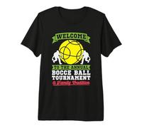Bienvenido a la Bola Anual de bochas ama la Bola de Bolos de césped Camiseta Premium