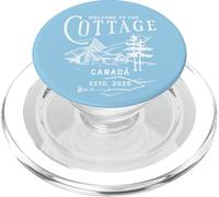 Bienvenido a la cabaña Canadá Único Retro Vintage PopSockets PopGrip para MagSafe