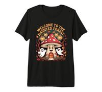 Bienvenido a la Seta del Bosque embrujado, Dibujos Animados Retro Camiseta Premium