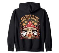 Bienvenido a la Seta del Bosque embrujado, Dibujos Animados Retro Sudadera con Capucha