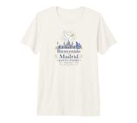 Bienvenido a Madrid Santo Padre 2026 Paloma de Paz Católico Camiseta Premium