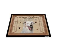 Bienvenido A Mi Casa - Perro Borzoi Alfombra Puerta Cómodo Felpudo De Bienvenida Duradero Felpudo De Entrada para Jardín Pasillo Entrada Casa 40X60 Cm