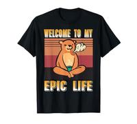 Bienvenido A Mi Estilo Zen Oso Relajado Camiseta