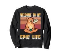 Bienvenido A Mi Estilo Zen Oso Relajado Sudadera