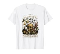 Bienvenido a mi jardín venenoso | Cráneo botánico Vintage Camiseta