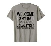 Bienvenido a My Cult Bridal Party Funny Wedding Bridesmaid Camiseta