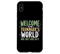 Bienvenido a My Teenager's World Dad Just Lives in It Teen Dad Carcasa para iPhone XS MAX