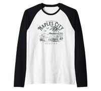 Bienvenido a Naples City Florida Camiseta Manga Raglan