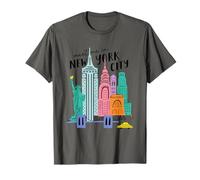 Bienvenido a New York City Skyline Art Camiseta