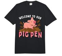 Bienvenido a Nuestro Cerdo Pen Loves Farming Farm Animal Pig Farming Comfort Colors Adult Heavyweight T-Shirt