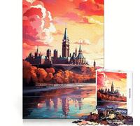 Bienvenido a Ottawa Rompecabezas para Adolescentes de 1000 Piezas Ideal para concentrarse, Relajarse y Jugar a entrelazar Un Regalo Memorable (50x75cm)