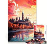 Bienvenido a Ottawa Rompecabezas para Adultos 1000 Piezas Ejercicio Mental Entretenimiento Tranquilo Ajuste (38x52cm)