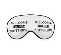 Bienvenido a The Shitshow Sleep Masks Eye Cover Blackout con correa elástica ajustable Night Blindfold para Mujeres Hombres Yoga Travel Nap