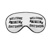 Bienvenido a The Shitshow Sleep Masks Eye Cover Blackout con correa elástica ajustable Night Blindfold para Mujeres Hombres Yoga Travel Nap