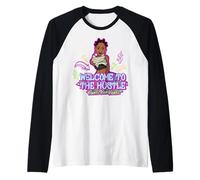 Bienvenido al ajetreo Mujer Reina Negra diversión melanina Sista Camiseta Manga Raglan
