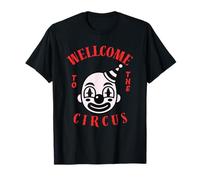 Bienvenido al Circo Vintage Payaso Oscuro Historia Americanos Camiseta