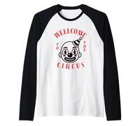 Bienvenido al Circo Vintage Payaso Oscuro Historia Americanos Camiseta Manga Raglan
