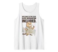 Bienvenido al Club. Privación del sueño Club de Humor para nuevos Padres Camiseta sin Mangas
