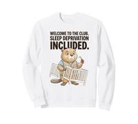 Bienvenido al Club. Privación del sueño Club de Humor para nuevos Padres Sudadera