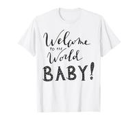 Bienvenido al Mundo Baby Recién Nacido Anuncio Decoración Camiseta