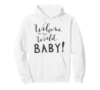 Bienvenido al Mundo Baby Recién Nacido Anuncio Decoración Sudadera con Capucha