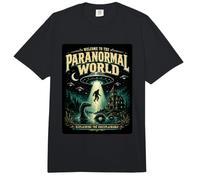 Bienvenido al Mundo Paranormal Cryptid UFO Fun Cosmic Realm Comfort Colors Adult Heavyweight T-Shirt