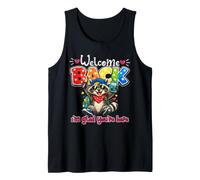 Bienvenido de Nuevo I'm Glad You'Re Here Raccoon Back to School Camiseta sin Mangas