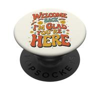 Bienvenido de Nuevo, me Alegro de Que estés aquí, Profesor de Regreso a Clases PopSockets PopGrip Adhesivo