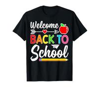 Bienvenido de regreso a clases Primer día de clases Maestros Estudiantes Camiseta