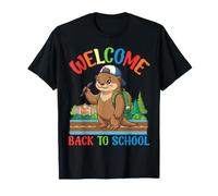 Bienvenido de Regreso a la Escuela Cute Otter Student Boys Girls Kids Camiseta