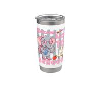 Bienvenido De Regreso Al Día De La Escuela Lindo Elefante Vaso térmico de acero inoxidable de doble pared